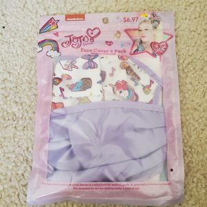 Nickelodeon Jojo Siwa Kids Face Mask Cover 2 Pack Washable & Reusable